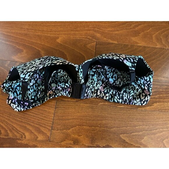 Torrid Curve Womens Balconette Lightly Bra Animal Print Rainbow Wireless 46B - Picture 3 of 7